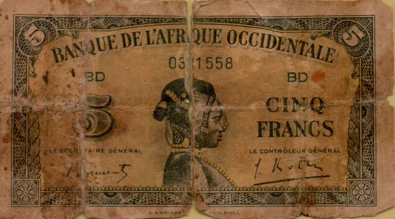 French West Africa 5 1942 G P-28/b
